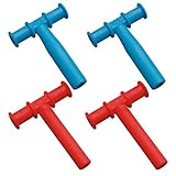 Chewy Tubes Teether, 4 Pack - Blue/Red by Chewy Tubes [並行輸入品]