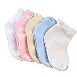 REILI　キッズソックス　10足セット　ベビー　子供　可愛い　赤ちゃん靴下　無地　綿　防臭　新生児　プレゼント　祝い　女の子　お姫様　子供靴下 (L)