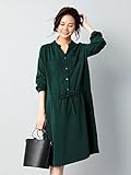 Angeliebe エンジェリーベ マタニティ ワンピース 授乳しやすい ジョーゼットワンピ 妊婦服 産前 産後 長袖 M ～ L モスグリーン 22185 22185202