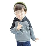 [ファイン・ショップ] ベビー服 子供服 セーター 男の子 裏ボア 厚手 90cm～130cm フード付き 耳付き お洒落 暖かい 冬物 防寒 軽量 可愛い 秋 冬 普段着 ベビールームウェア 秋冬ト