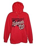 マジェスティックWashington NationalsレディースミディアムフルZipパーカーフード付きジャケット/スウェットシャツ