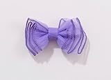 Bijoux & Bee(ビジュー&ビー) ソフトオーガンジーリボンヘアクリップ<日本製> パープル