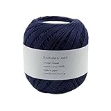 横田 DARUMA レース糸 #20 col.9 ブルー 系 50g 約210m 3玉セット 01-2270