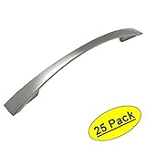 Cosmas 3200 – 128snサテンニッケルモダンキャビネットハードウェアアーチハンドルプル – 5 "インチ( 128 mm )穴中心 – 25パック