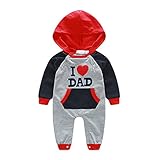 Lovoski ボディスーツ 　 シャム 新生児　赤ちゃん　ロンパー　コットン ジャンプスーツ　 全2色　全4サイズ - お父さんのことが好きだ, 90