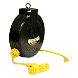 Reelcraft LD2030-143-9 Spring Driven Cord Reel with 30-Feet of 14/3 Cord and Triple Outlet [並行輸入品]