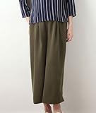 Angeliebe エンジェリーベ マタニティ パンツ フィット タック ワイドパンツ 妊婦服 産前 産後 ズボン M ～ L カーキ 21635 21635102