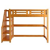 タンスのゲン 北欧パイン 宮付き ロフトベッド 階段 木製 シングル F★★★★ シンプル 収納ベッド すのこ ライトブラウン 42500001 01