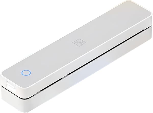 Ashemia Printer, Small, Smartphone Printer, A4 Thermal Paper Printer, Bluetooth Connection, Direct Smartphone Printing, 300 DPI Resolution, Economy Continuous Printing, Professional Heat Transfer - 1