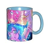 330ml スター☆トゥインクルプリキュア マグカップ セラミックコーヒーマグ 耐熱 耐冷 電子レンジ温め スモーキーブルー