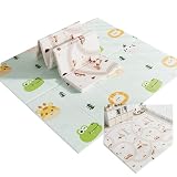 DREAM STYLE プレイマット 赤ちゃん 折りたたみ 180×150×2cm 厚手 安全検査済み ベビーマット 防水 防音 ベビープレイマット 滑り止め おしゃれ ベビー 出産祝い 一枚入り (180*150*2CM,チューハイ)