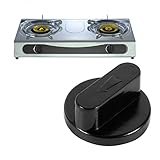 funnytoday365 5点ユニバーサルガスストーブCookerオーブンコントロールロータリーノブブラックキッチンストーブスイッチコントロールノブThermostable