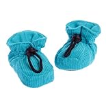 北欧デンマーク MELTON(メルトン) 高級 コーデュロイ【綿100%】 ブーティー アクアブルー 12か月 - 18か月 20-21