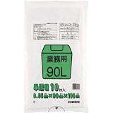 ワタナベ工業:ワタナベ 業務用ポリ袋90L 白半透明 M-90D 型式:M-90D（1セット:10枚入）