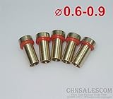 CHNsalescom 5 PCS MIG MAG溶接トーチヨーロッパ0.6-0.9ワイヤーフィードパイプジョイントコネクタ