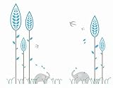Pop Decors PT-0029-Vb Beautiful Wall Decal Elephant and Little Forest [並行輸入品]