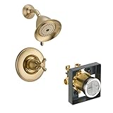 Delta Delta KSDVI-T14255-H795-CZ Victorian Shower Kit Pressure-Balance Single-Function Cartridge wit
