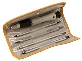 Aven 13722 Precision Reversible Slotted/Phillips Screwdriver Set, With Folding Case, 6-Piece [並行輸入品]