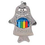 ステファンジョセフ Stephen Joseph男の子用サメさんのクレヨン付きバスミット [並行輸入品]