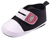 EOZY 可愛い 夏秋 ベビーシューズ ファーストシューズ 赤ちゃん靴 男の子 女の子 幼児 シンプル 滑り止め ベビー スニーカー 歩行練習用 第一歩 ブラック 11#内寸10.5cm