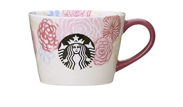 Amazon Co Jp スターバックス マグガーデン マグカップ 237ml マグ ガーデン 19 母の日 花柄 花のモチーフ ピンク ホワイト 可愛い 花畑 スタバ ホーム キッチン