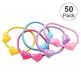 Sasairy 子供用ヘアゴム 50本 かわいい 超弾性の赤ちゃん用 髪ゴム アクセサリー ベビーヘアバンド おしゃれ 髪飾り シームレスヘアバンド ヘアピン 子供髪飾り お祝いギフト お洒落 誕生日