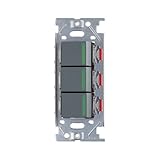 スガツネ工業 ガイドランプ付き埋込トリプルスイッチ ソリッドグレー PXP-J-NKW03009-SG