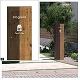 三協アルミ　セレージュ2型　インターホン内臓タイプ　プラン2015-4　※表札は掘り込み文字　【機能門柱　機能ポール】 　（L）／WTP