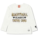 ベビードール ヒョウ柄ロゴロンT 子供服 130cm ホワイト