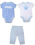 3 PCS Set: Puma Infant Short Sleeve Romper / Onesie & Pant Set 3-6M Multicolor by Romper