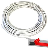 MONOSTORE エアロモール T字型 5M 車用モール ドアエッジプロテクター オーバーフェンダー ドアガード 隙間埋め (ホワイト7×5mm)