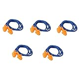 Homefunny 耳栓 5PCS 安眠 防音 睡眠 水泳 ライブ 飛行機 遮音値24dB 水洗い可 高通気性