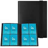 Mint Protect カードファイル 4ポケット 160枚収納 トレーディングカード トレカ ファイル (ブラック)