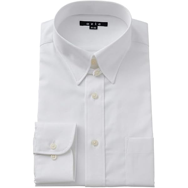 Amazon.co.jp: [ダーバン] 日本製 タブカラー 無地 ドレスシャツ(長袖