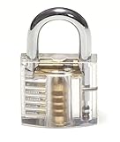 KAUMO 透明南京錠 クリア樹脂製 (小型：高さ5×幅3cm)