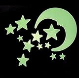 Wall Stickers Home Decor Glow In The Dark Star Moon Stickers Decal Baby Kids Gift Nursery Room Lumin