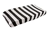 Danha Changing Pad Cover (Black & White Stripe) by Danha