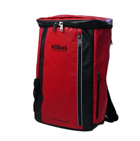[モーブス]mobus リュック リュックサック デイパック スクエア メンズ レディース MBX505 (レッド/ブラック)