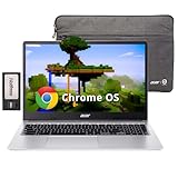 acer Chromebook 315 ノートパソコン 15.6インチ HD アンチグレアディスプレイ Intel Pentium N6000 4GB LPDDR4X 288GB ストレージ (128GB eMMC + 160GB ドッキングステーションセット) UHDグラフィックス NUMパッド Wi-Fi 6 Chrome OS シルバー