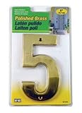 hy-ko Polished Brass数Prestigeシリーズ真鍮耐候性5 "