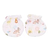 Kesoto 全2種類　ベビー 　ミトン　 引っかき防止 　ガーゼ製　コットン製　0〜6ヶ月 - 綿のガーゼ