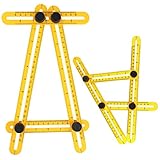 Pasway 2 x 角度のテンプレートツール,テンプレートツール マルチアングルルーラー レイアウトツール 職人、カーペンターズ
