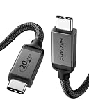 Silkland USB4 ケーブル 3M Thunderbolt 4 対応 Thunderbolt 3 とUSB-Cと下位互換 PD3.1 240W 48V/5A 急速充電 20Gbps 8K@60Hz HDR対応 サンダーボルト4 ケーブル MacBook、iPad Pro、iMac、Dock、SSD など対応
