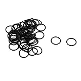 uxcell ラバー製Oリング オーリング グルメット 防熱リング ブラック 50個入 10x1mm