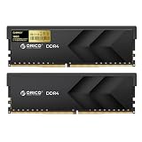 ORICO Raceline Racer DDR4メモリ 32GB (16GB×2枚組) 3200MHz CL16、XMP 2.0対応オーバークロック、1.35V UDIMM、Intel & AMD互換、高性能ゲーミング用デスクトップメモリ - H400 ブラック