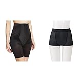 【セット買い】 ワコール マタニティ 産後シェイプガードル 76 (ブラック) + 産後シェイプパンツ M (ブラック)