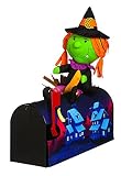18" Witch on the broom Magnetic Mailbox Cover [並行輸入品]