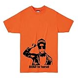 HOORAY(フーレイ) ダンス 衣装 ヒップホップ キャラクターTシャツ XL オレンジ