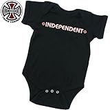 インディペンデント INDEPENDENT ベビー ロンパースBAR CROSS ONE PIECEベビーサイズブラックNO12 18MOS
