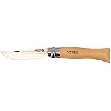 [ オピネル ] Opinel アウトドアナイフ No.9 ステンレススチール 9cm 折りたたみナイフ 1083 N°09 inox キャンプ 魚釣り 登山 [並行輸入品]